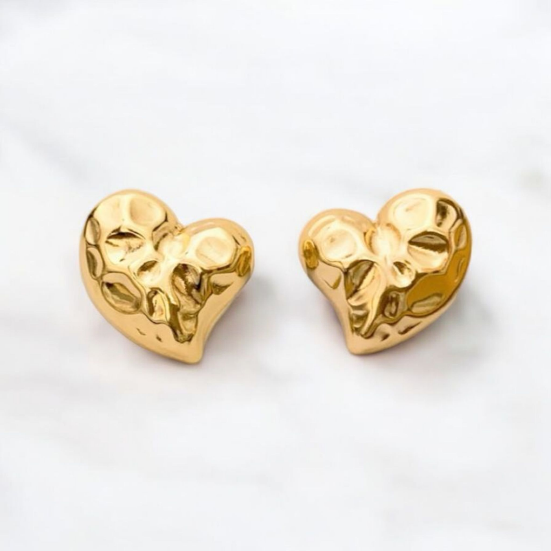 Honey Heart Earring