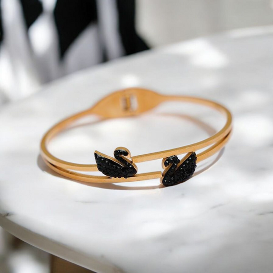 Double Black Swan Bracelet
