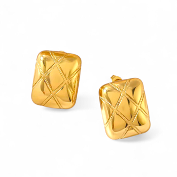 Gilded Cushion Studs