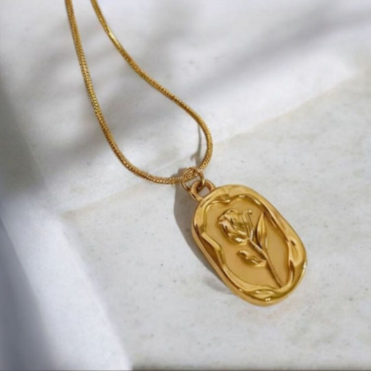 Flower Fossil Pendant