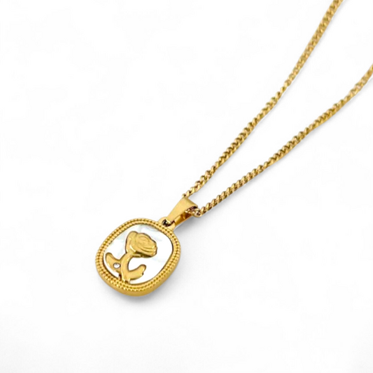 White Flower Pendant