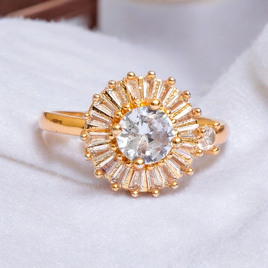 Diamond spinning ring
